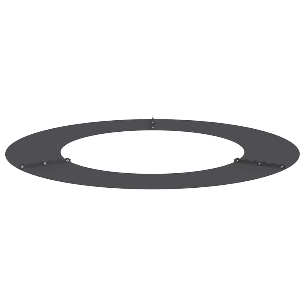 Flat Tree Rings 5 pcs Black Ø50 / 80 cm Steel