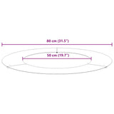 Flat Tree Ring White Ø50 / 80 cm Steel