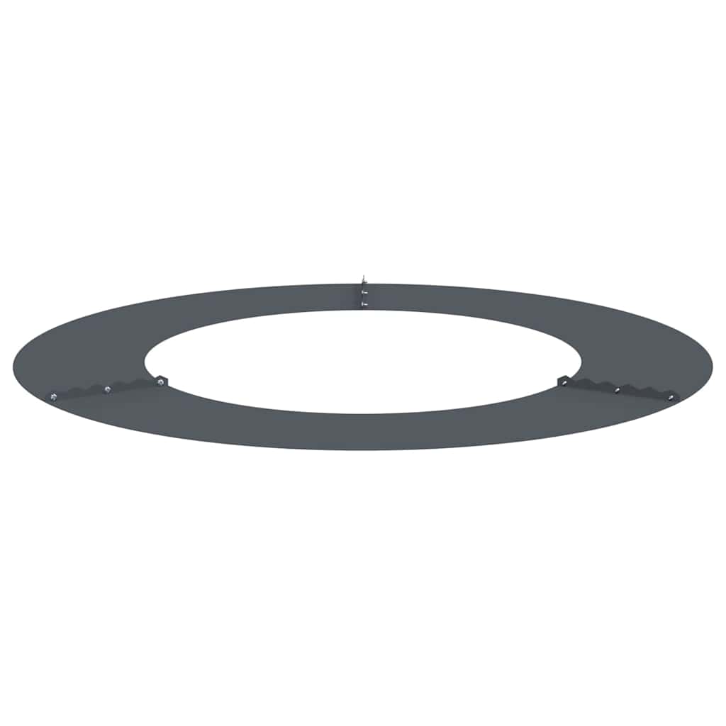 Flat Tree Rings 5 pcs Anthracite Ø50 / 80 cm Steel
