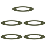 Flat Tree Rings 5 pcs Olive green Ø50 / 80 cm Steel