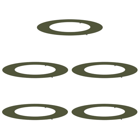 Flat Tree Rings 5 pcs Olive green Ø50 / 80 cm Steel