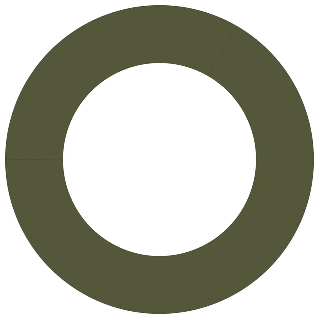 Flat Tree Rings 5 pcs Olive green Ø50 / 80 cm Steel