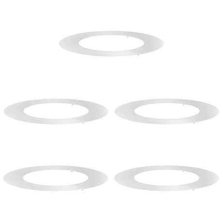 Flat Tree Rings 5 pcs Silver Ø50 / 80 cm Stainless steel