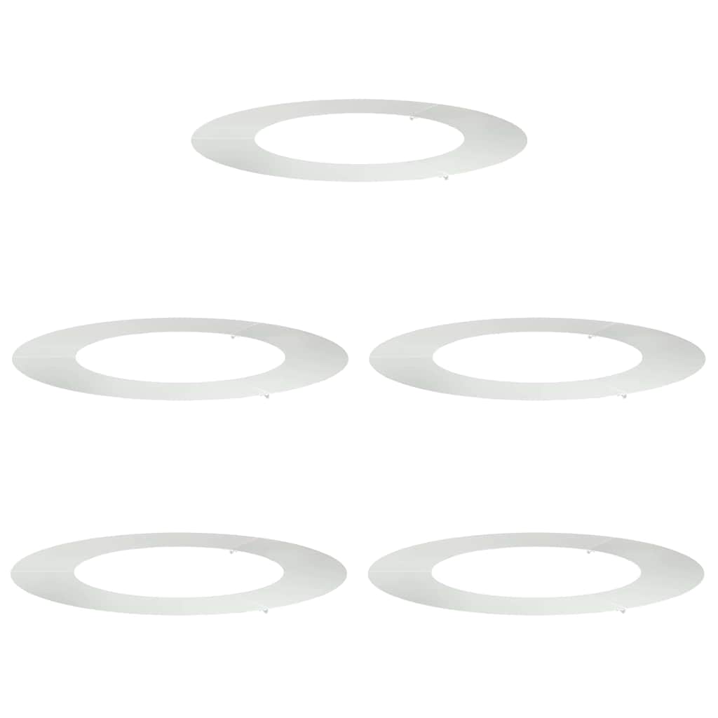 Flat Tree Rings 5 pcs Silver Ø50 / 80 cm Galvanised steel