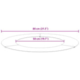 suitable for Flat Tree Rings 5 pcs Brown Ã˜50 / 80 cm