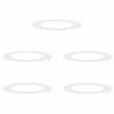 Flat Tree Rings 5 pcs White Ø60 / 90 cm Steel