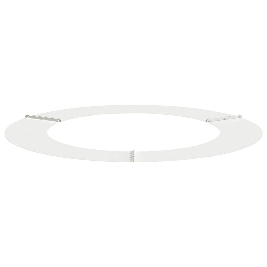 Flat Tree Rings 5 pcs White Ø60 / 90 cm Steel