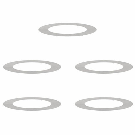 Flat Tree Rings 5 pcs Silver Ø60 / 90 cm Stainless steel