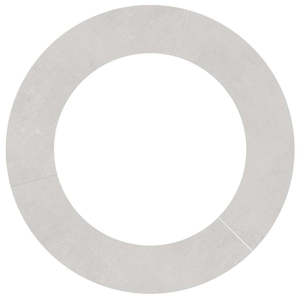 Flat Tree Rings 5 pcs Silver Ø60 / 90 cm Stainless steel