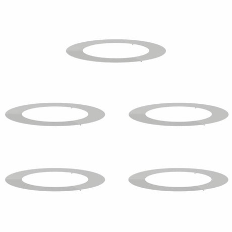 Flat Tree Rings 5 pcs Silver Ø60 / 90 cm Galvanised steel