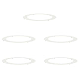 Flat Tree Rings 5 pcs White Ø90 / 120 cm Steel