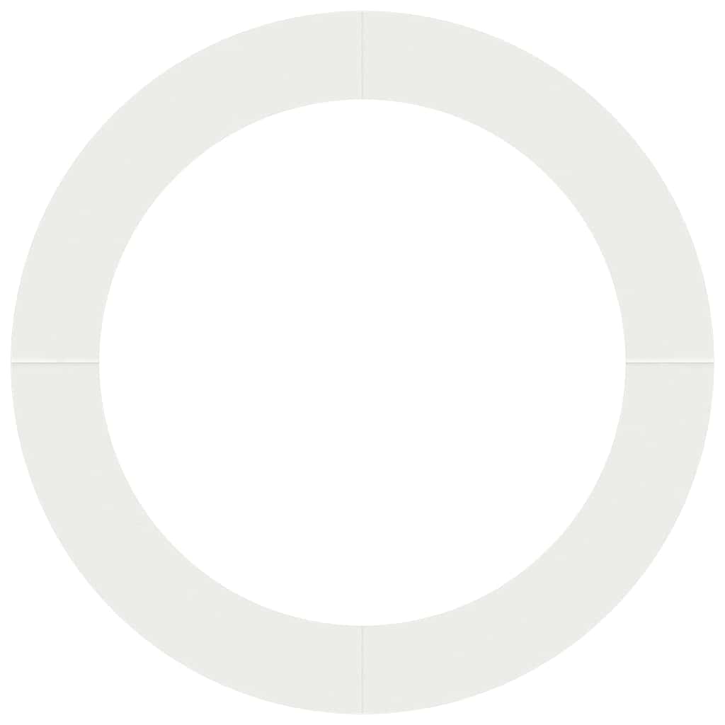Flat Tree Rings 5 pcs White Ø90 / 120 cm Steel