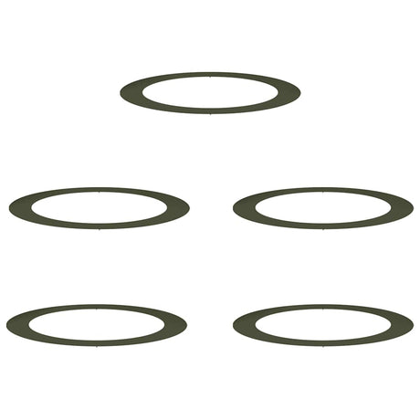 Flat Tree Rings 5 pcs Olive green Ø90 / 120 cm Steel