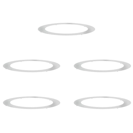 Flat Tree Rings 5 pcs Silver Ø90 / 120 cm Galvanised steel