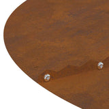 Flat Tree Rings 5 pcs Brown Ø90 / 120 cm Weathering steel