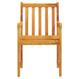 Garden Dining Set 5 pcs Brown Solid Acacia wood