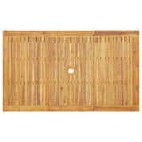 Garden Dining Set 7 pcs Brown Solid Acacia Wood