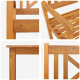 Garden Dining Set 3 pcs Brown Solid Acacia wood