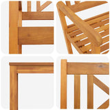 Garden Dining Set 5 pcs Brown Solid Acacia wood