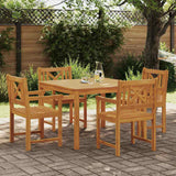 Garden Dining Set 5 pcs Brown Solid Acacia wood