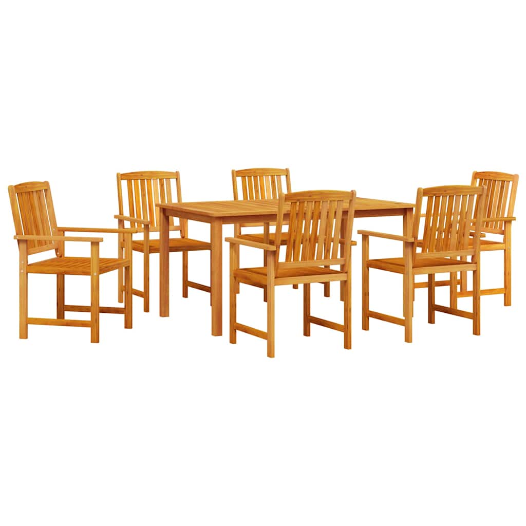 Garden Dining Set 5 pcs Brown Solid Acacia Wood