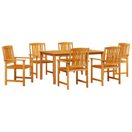 Garden Dining Set 5 pcs Brown Solid Acacia Wood