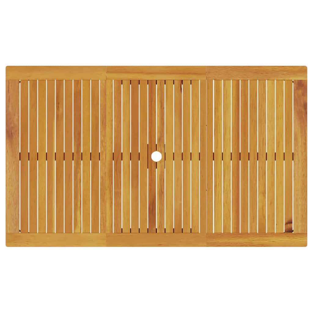 Garden Dining Set 5 pcs Brown Solid Acacia Wood