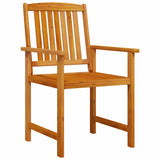 Garden Dining Set 7 pcs Brown Solid Acacia Wood