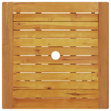 Folding Bistro Set Folding 3 pcs Brown Solid acacia wood