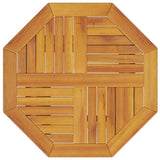 Folding Bistro Set Folding 3 pcs Brown Solid acacia wood