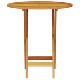 Folding Bistro Set Folding 3 pcs Brown Solid Acacia Wood