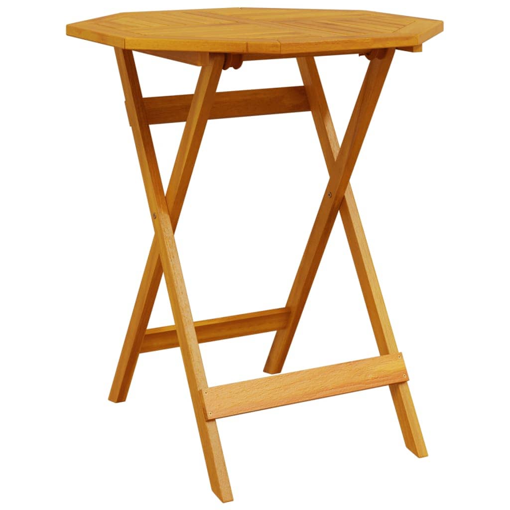 Folding Bistro Set Folding 3 pcs Brown Solid acacia wood