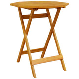Folding Bistro Set Folding 3 pcs Brown Solid acacia wood