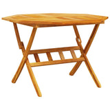 Garden Dining Set Folding 5 pcs Brown Solid acacia wood