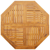 Garden Dining Set Folding 5 pcs Brown Solid acacia wood
