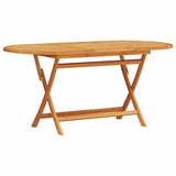 Garden Dining Set Folding 5 pcs Brown Solid acacia wood