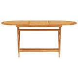 Garden Dining Set Folding 5 pcs Brown Solid acacia wood