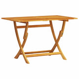 Garden Dining Set Folding 5 pcs Brown Solid acacia wood