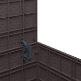 Garden Storage Box Brown 55 x 53 x 57 cm Polypropylene