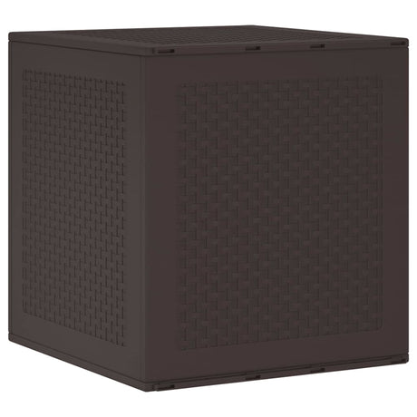 Garden Storage Box Brown 55 x 53 x 57 cm Polypropylene