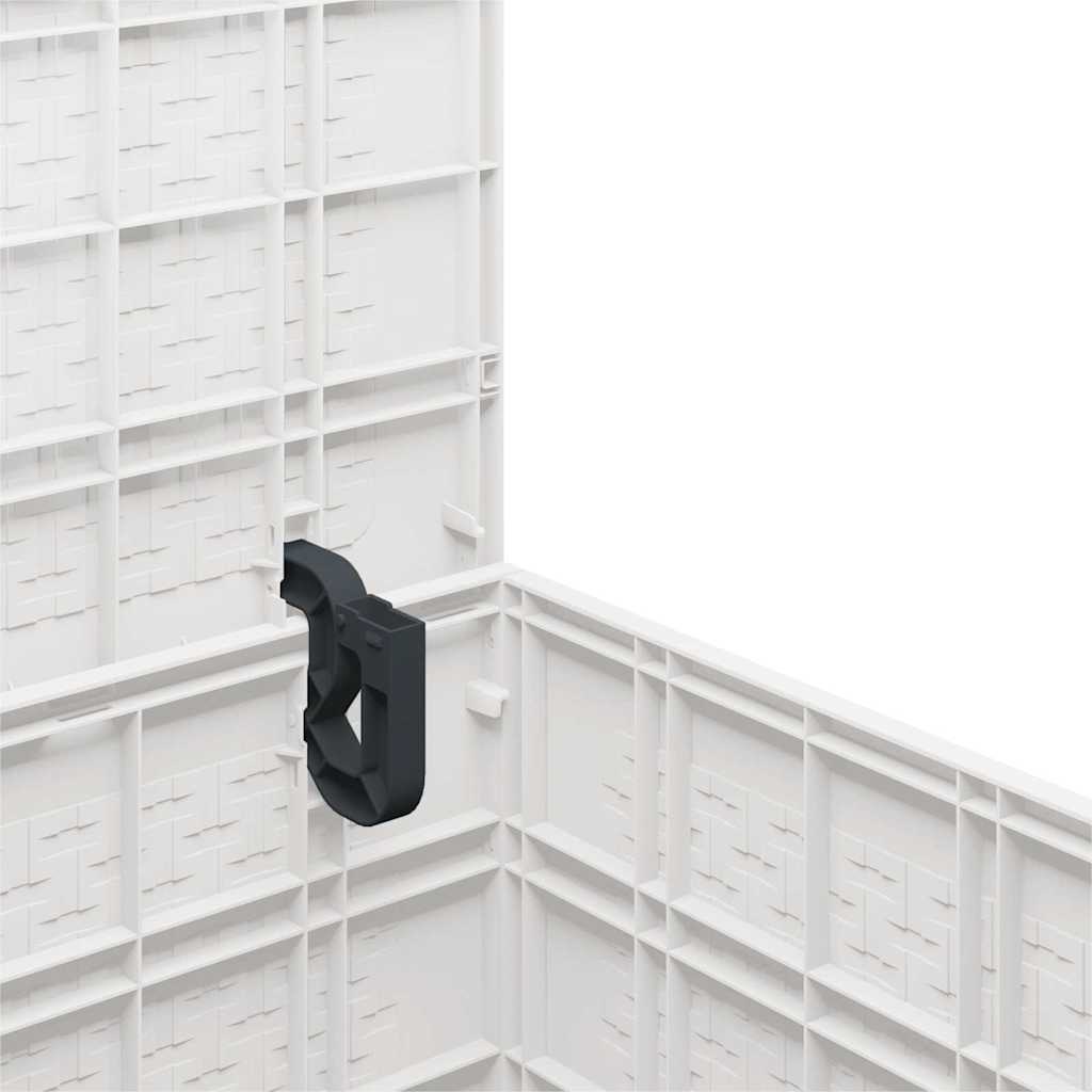 Garden Storage Box White 55 x 53 x 57 cm Polypropylene