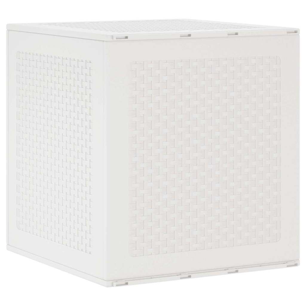 Garden Storage Box White 55 x 53 x 57 cm Polypropylene