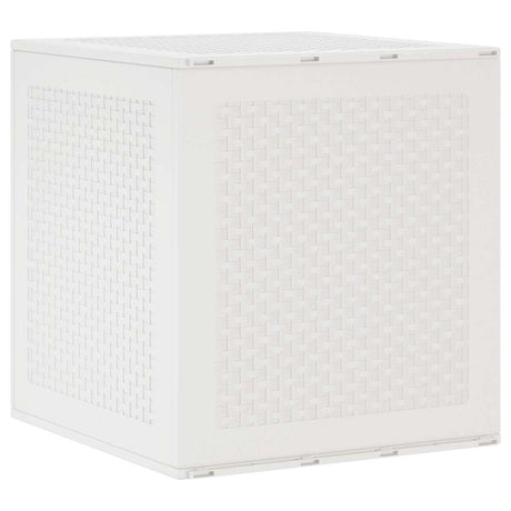 Garden Storage Box White 55 x 53 x 57 cm Polypropylene