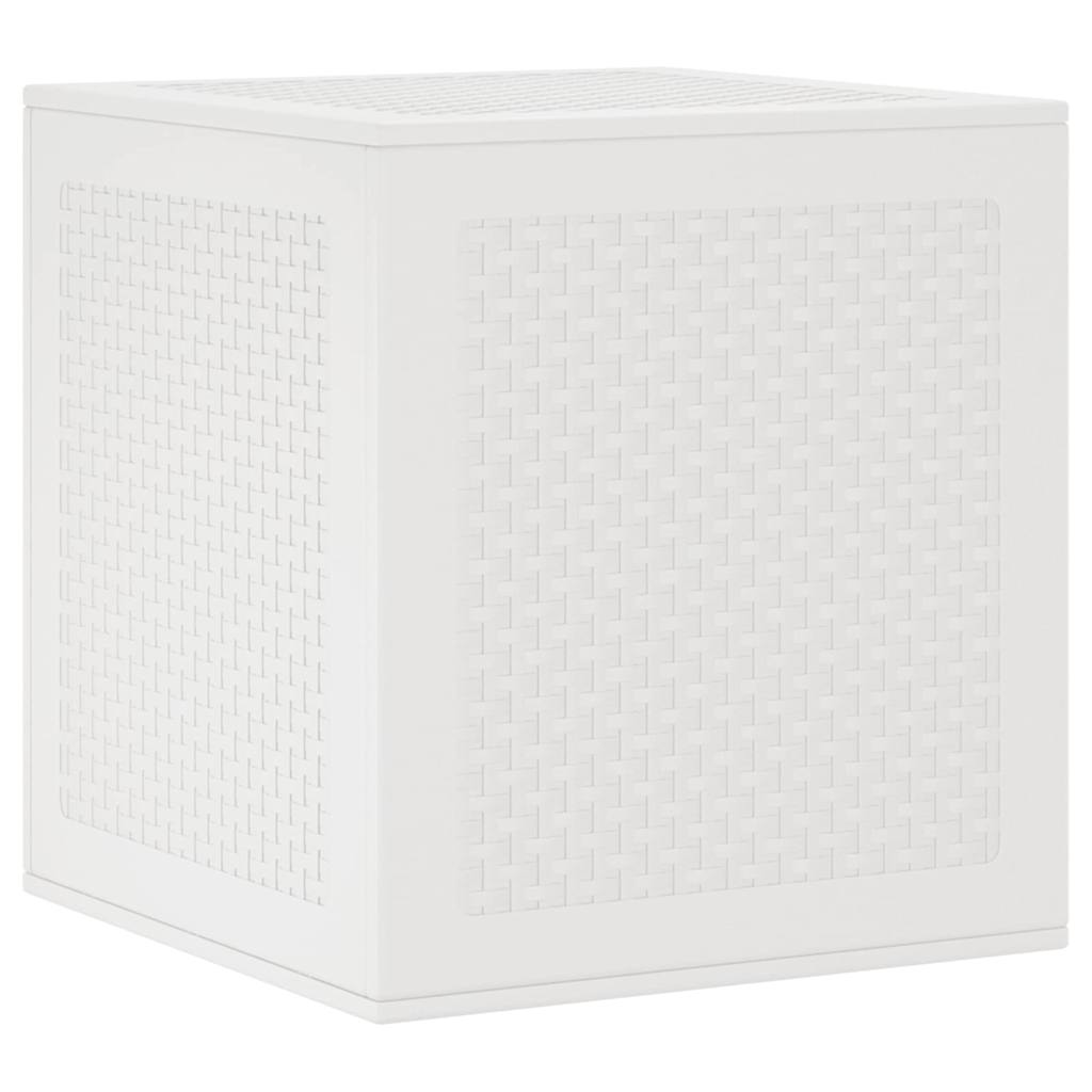 Garden Storage Box White 55 x 53 x 57 cm Polypropylene