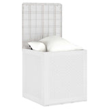 Garden Storage Box White 55 x 53 x 57 cm Polypropylene
