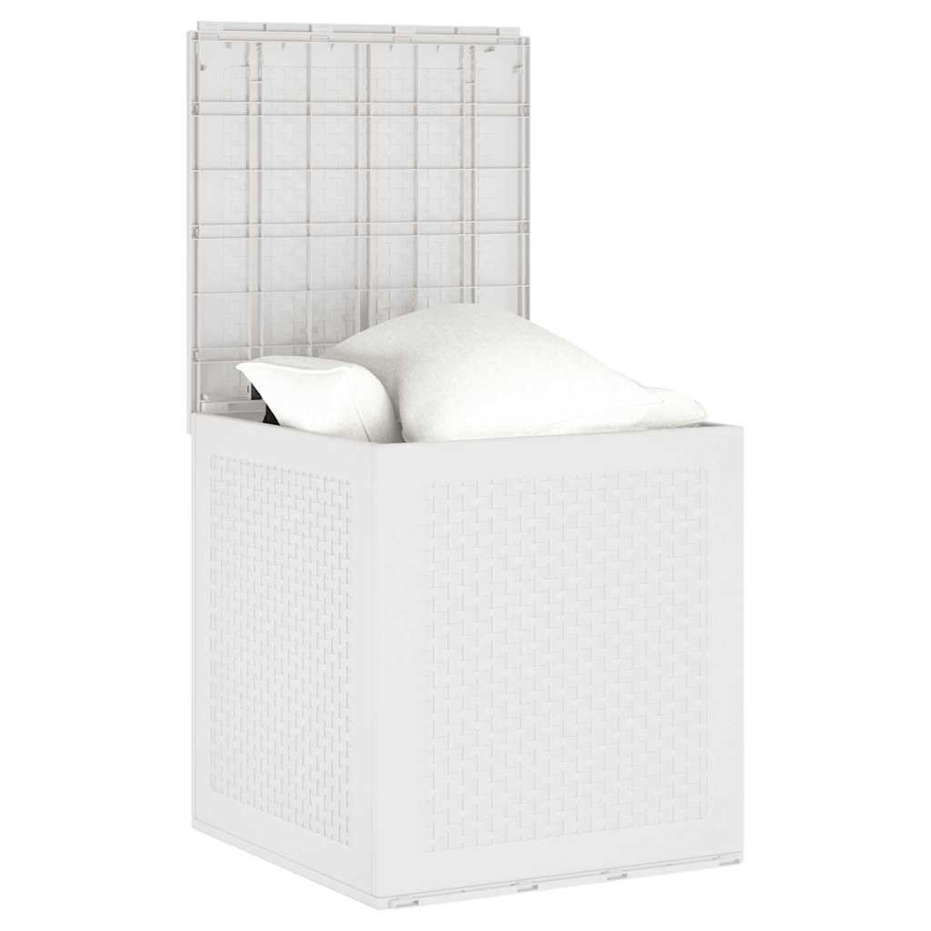 Garden Storage Box White 55 x 53 x 57 cm Polypropylene