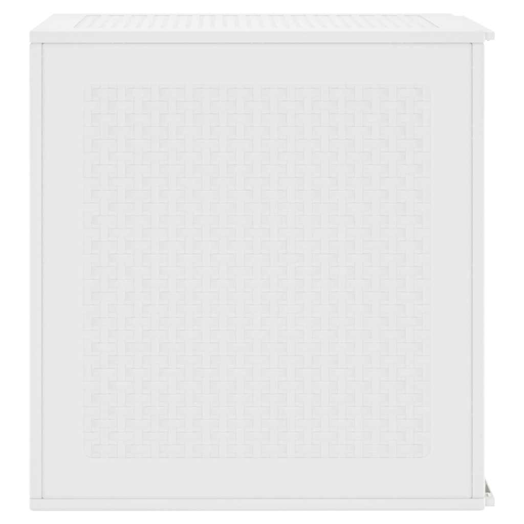 Garden Storage Box White 55 x 53 x 57 cm Polypropylene
