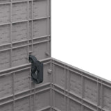 Garden Storage Box Light Grey 55 x 53 x 57 cm Polypropylene