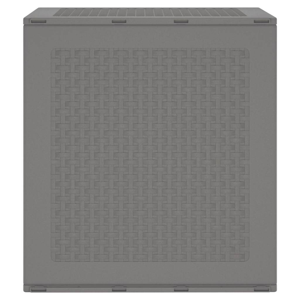 Garden Storage Box Light Grey 55 x 53 x 57 cm Polypropylene