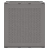 Storage Box Light Grey 55 x 53 x 57 cm Polypropylene